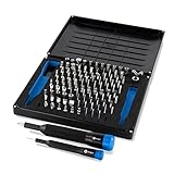 iFixit Manta Precision Bit Set, Präzisions mit 2 Schraubendrehern & 112 Bits: Mini-Bits (4 mm) für Elektronik und 1/4 Zoll Standard Bits