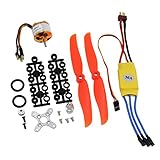 KEESIN RC 2200 KV Brushless Motor, 2212-6 + mit 30A Brushless ESC Set,6035 Propeller Zubehör Kit Halterung für RC Flugzeug Quadcopter Hubschrauber