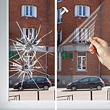 DIMEXACT Sicherheitsfolie Einbruch-, Splitter- und Graffitischutz für Fenster, Farblos - 120 my, Breite 0,75 m, Rolle