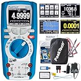 PeakTech 3440 Multimeter digital + 4.0 Bluetooth & Grafik-Display [3 Jahre Garantie] 50000 Counts, Profi digital Multimeter, TÜV/GS, Spannungsprüfer Durchgangsprüfer Spannungsmesser -CAT III 1000 V