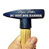 Personalisierter Hammer mit Gravur | Ideales Geschenk für Männer und Frauen ZUM SELBST GESTALTEN Perfektes Vatertagsgeschenk (300g) GESCHENKIDEE