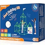 DIY Höhle Bauen Kinder Konstruktionsspielzeug 144PCS mit Schießspiele, Im Dunkeln Leuchtendes, Kreatives Bauset Bauspielzeug Gartenspielzeug Outdoor Spielzeug ab 5 Jahre Geschenk