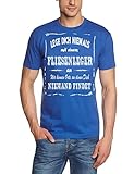 Fliesenleger T-Shirt - Lege Dich Niemals mit einem Fliesenleger an ! Wir kennen Orte, an denen Dich niemand findet ! blau Gr.M