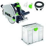 Festool 561551 TS 55 R Tauchsäge mit Elektrottonik, Blau / Weiß