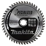 Makita Kreissägeblatt B-09298, 165 x 20 mm, 48-Zahn, für Tauchsägen – Rot/Silber