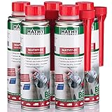 MATHY-BE Benzin System Reiniger (5 x 250 ml) - Zertifizierter Benzin Reiniger - Benzin Additiv - Hochwirksamer Ventil-Reiniger - Benzin Zusatz