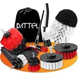 Bürstenaufsatz Akkuschrauber 12er Set [Weiche und Harte Bürsten] bürste akkuschrauber Felgenbürste Polster Reinigungsbürste Reinigt Motorrad Felgen, Auto, Polsterbürste Auto, Drill Brush Set