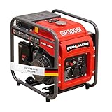 STAHLMANN Stromerzeuger Stromgenerator, GP 3800I – Notstromaggregat Benzin 3800 Watt, leise und kraftvoll, Stromaggregat oder Generator, 3,8kW 4 Takt Motor, Inverter mit 2x 230V Red