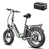 Fafrees FF20 Polar Fatbike E Bike Klapprad 20 Zoll mit 48V 10,4Ah*2 Akkus, E-Bike Damen Herren, Klapp Ebike Mountainbike Gehhilfe, Elektrofahrrad Klappbar bis 160KM, E Fahrrad Elektro MTB 65 N.m