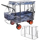 Bollerwagen Regenschutz Regenverdeck Universal Passend Für Handwagen,Regenverdeck Bollerwagen,Bollerwagen Zubehör Universal Transparent,für Handwagen Faltbare Strand RegenschutzhüLle Verdeck