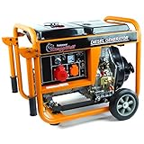 KnappWulf KW5500-3 Diesel Stromerzeuger 5000Watt Notstromaggregat Generator Stromgenerator Orange