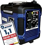 Inverter Stromerzeuger GNR.2050 | leise nur 59 dB(A) | 4l Tankvolumen l 4-Takt Motor l Benzin l mit Tragegriff l Ölsensor & Eco-Modus l Strom Generator l Notstromaggregat l Stromaggregat