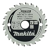 Makita Specialized Saegeblatt 85 x 15 x 24 Z, B-33819, 85 x 15mm