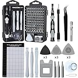 Feinmechaniker Werkzeug Set - Newlemo 122 in 1 Feinmechaniker Schraubendreher Set Mini Werkzeug mit Torx T2 T5 T6 T8 T9 - Handy Reparatur für Uhr PC Brille PS iPhone mit 1 Magnetische Pad