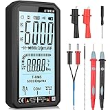 Neoteck Digital Multimeter 6000 Counts True RMS LCD Großbildschirm Multimeter Spannung Voltmeter Widerstand Kapazitätsmesser Temperatur NCV Diode Tester