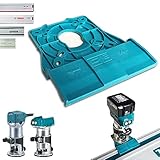 Profi Führungsschienenadapter für Makita DRT50 / RT0700C / RT0702C / RT0700 / 3709/3711 für Makita/Bosch/Festool/Mafell Führungsschiene Oberfräse Kantenfräse Adapter