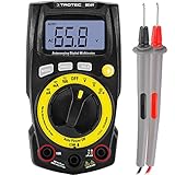 TROTEC Digital-Multimeter BE49 Digitales Multifunktionsmessgerät Handmessgerät sieben Messfunktionen ausklappbarer Standfuß Widerstandsmessung Durchgangsprüfung und Diodentest Hold-Funktion