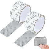 Baroce Fliegengitter Reparatur Klebeband, 2 Rollen Reparaturband für Moskitonetz 5cm x 2m Stark Haftender Insektenschutz Fenster Fliegengitter Reparatur Set für Reparaturlöcher Flicken