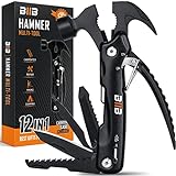 BIIB Geschenke für Männer, 12 in 1 Multitool Gadgets für Männer Geschenke für Papa, Geburtstagsgeschenk für Männer Adventskalender Füllung, Weihnachtsgeschenke, Vatertagsgeschenk, Camping Zubehör