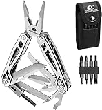 Mossy Oak Multifunktionszange,21 in 1 Multi-Tool Multifunktion mit Zange Klappmesser, Faltbares Mulitool Camping Wandern Reparieren,inkl tragbare Tasche