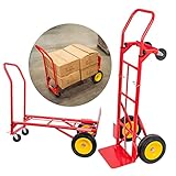 STREND PRO Sackkarre Klappbar 2 in 1 | 350 kg Trolley | Plattformwagen & Handwagen Klappbar mit Rädern | Transportwagen Klappbar Ideal für Transporte und Einfache Lagerung | Handwagen | Sack Truck