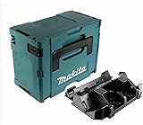 Makita 18 V Typ 3 Stromquelle Akku Ladegerät Makpac Case DC18RD DC18RC BL1850; Farbe schwarz,blau