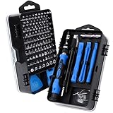 SHARDEN Feinmechaniker Schraubendreher Set, 122 in 1 Mini Präzisions Werkzeug Kit mit Torx T2 T5 T6 T8 T9, Handy Reparatur Set für Uhr, PC, Brille, PS, Kamera, iPhone mit 1 Magnetische Pad