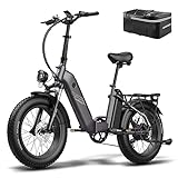 Fafrees FF20 Polar Klapprad E-Bike Herren Fatbike [ Offiziell ] 48V 10,4Ah*2 Akkus, E Bike Damen 65 N.m, Elektrofahrräder Gehhilfe, Klapp Ebike 20 Zoll 150kg, E Mountainbike für Erwachsene 160-200CM