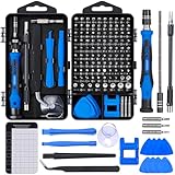 Feinmechaniker Schraubendreher Set Mini Werkzeug: TOPWAY 122 in 1 Präzisions Werkzeug Kit mit Torx T2 T5 T6 T8 T9 - Handy Reparatur für Uhr PC Brille PS iPhone mit 1 Magnetische Pad