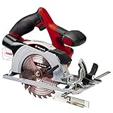 Einhell Akku-Handkreissäge TE-CS 18/150 Li-Solo Power X-Change (18 V, Li-Ion, Ø150 x Ø10 mm Sägeblatt, Schnitttiefe + Neigungswinkel werkzeuglos einstellbar, LEDs, ohne Akku und Ladegerät)