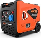 AIVOLT Inverter Stromerzeuger 6000 Watt Notstromaggregat Benzin leise Stromaggregat Hand- und Elektrostart Stromgenerator für Camping, Outdoor, Industrie, Haus