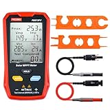 Owootecc 800W FB673PV Solarpanel Tester Photovoltaik Panel Multimeter Solar Panel Tester Multimeter mit LCD Display, Smart MPPT Tool zur Fehlersuche bei Leerlaufspannung für Solar PV Tests (FB673PV)