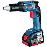 Bosch Professional 18V System Akku Trockenbauschrauber GSR 18 V-EC TE (2x5.0 Ah Akku, Schnellladegerät, Tiefenanschlag, Schraubendrehereinsatz, Universalhalter, L-BOXX 136)