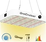 GroCruiser Pflanzenlampe LED mit Dimmfunktion, 600W LED Grow Lampe | Grow Light, UV & IR Vollspektrum Pflanzenlicht für Zimmerpflanzen,Pflanzenwachstumslampe mit Daisy Chain Funktion