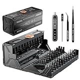 JAKEMY 180 in 1 Elektro Schraubendreher Set Feinmechaniker Reparatur Werkzeug Schraubendreher Set 3 Gänge Drehmoment für Laptop, iphone, ipad, PS5, Handy, Macbook, Computer, Brille, Uhren