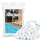 Fox·Bunny Filterbälle Pool 700g,Filterballs für Sandfilteranlagen, Kann 25 kg Filtersand Ersetzen für Pool, Schwimmbad, Filterpumpe, Aquarium (Inkl. gratis Wäschenetz)