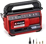 Einhell Hybrid-Kompressor PRESSITO 18/25 Hybrid Power X-Change (18 V, Betrieb mit Stromkabel oder Akku, max. 11 bar, inkl. 4-tlg. Adapter-Set & 2 Schläuchen, ohne Akku)