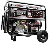 DeTec. Stromgenerator Benzin 15 PS mit E-Start I mobiler Stromerzeuger 230V 6,3KW 6300W 50Hz I Notstromaggregat 4 Takt Benzinmotor 420ccm I 1-Phasen Benzin Generator I Stromaggregat leise 78dB(A)