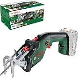 Bosch Akku-Gartensäge/Säbelsäge/Reciprosäge (ohne Akku, 18-Volt-System, Schneidekapazität 80 mm, mit Schweizer Präzisionssägeblatt für Holz, im Karton)