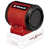 Einhell Akku-Lautsprecher TC-SR 18 Li BT - Solo Power X-Change (Lithium-Ionen, max. 85 dB, Bluetooth, AUX-/USB-Anschluss, intuitives Bedienfeld, ohne Akku und Ladegerät)