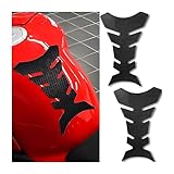 JNNJ 2 Stück Tankpad Protector, Tankpad Tankschutz Motorrad Universell, Motorrad Tank Pad 3D Tank Aufkleber, Für Niversal Motorrad Aufkleber Schutz Dekoration