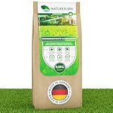 Rasensamen Schnellkeimend Trockenresistent - Dürreresistenter Rasen Made in Germany - Premium Grassamen bei Hitze und Trockenheit - Trockenrasen Samen 0,5kg