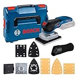 Bosch Professional 18V System Akku Schwingschleifer GSS 18V-13 (bürstenloser Motor, inkl. Staubbeutel, 3x Schleifplatte, 3x Schleifblatt, Lochwerkzeug, L-BOXX, ohne Akku/ Ladegerät)