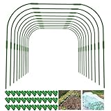 10 x Pflanztunnel, 82x82cm Garden Tunnelbögen, Folientunnel Bögen für Hochbeet, Rostfrei Durable Frei für Abdeckung Frühbeet Hochbeet Gemüsebeet, stabil langlebig & rostfrei