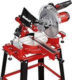 Einhell Zug-Kapp-Gehrungssäge TC-SM 2531/2 U (1900 W, max. 70 mm x 310 mm Schnitttiefe/-breite, Ø 254 mm Sägeblatt, Untergestell, neigbarer Sägekopf, Zugfunktion, Laser)