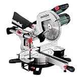 Metabo Kapp- und Gehrungssäge KGS 254 M – 613254000 – Mit Precision Cut Line, 254 mm Sägeblatt und Zugfunktion – 2 m Kabellänge