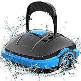 WYBOT Poolroboter Akku, Poolsauger Roboter mit Dual-Antriebsmotoren, Selbstparken, Automatische Poolreiniger für Verschiedene Pool bis zu 50㎡