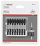 Bosch Professional 9tlg. Doppelschrauber Bit Set (Impact Control, T/PZ/PH/SL Bits und Magnethülse - Länge: 65mm, Pick and Click)