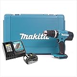 Makita DHP 453 RF Akku Schlagbohrschrauber 18V 42Nm im Koffer + 3,0 Ah Akku + Ladegerät