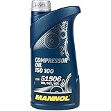 1 Liter Original MANNOL Kompressoröl Compressor Oil ISO 100